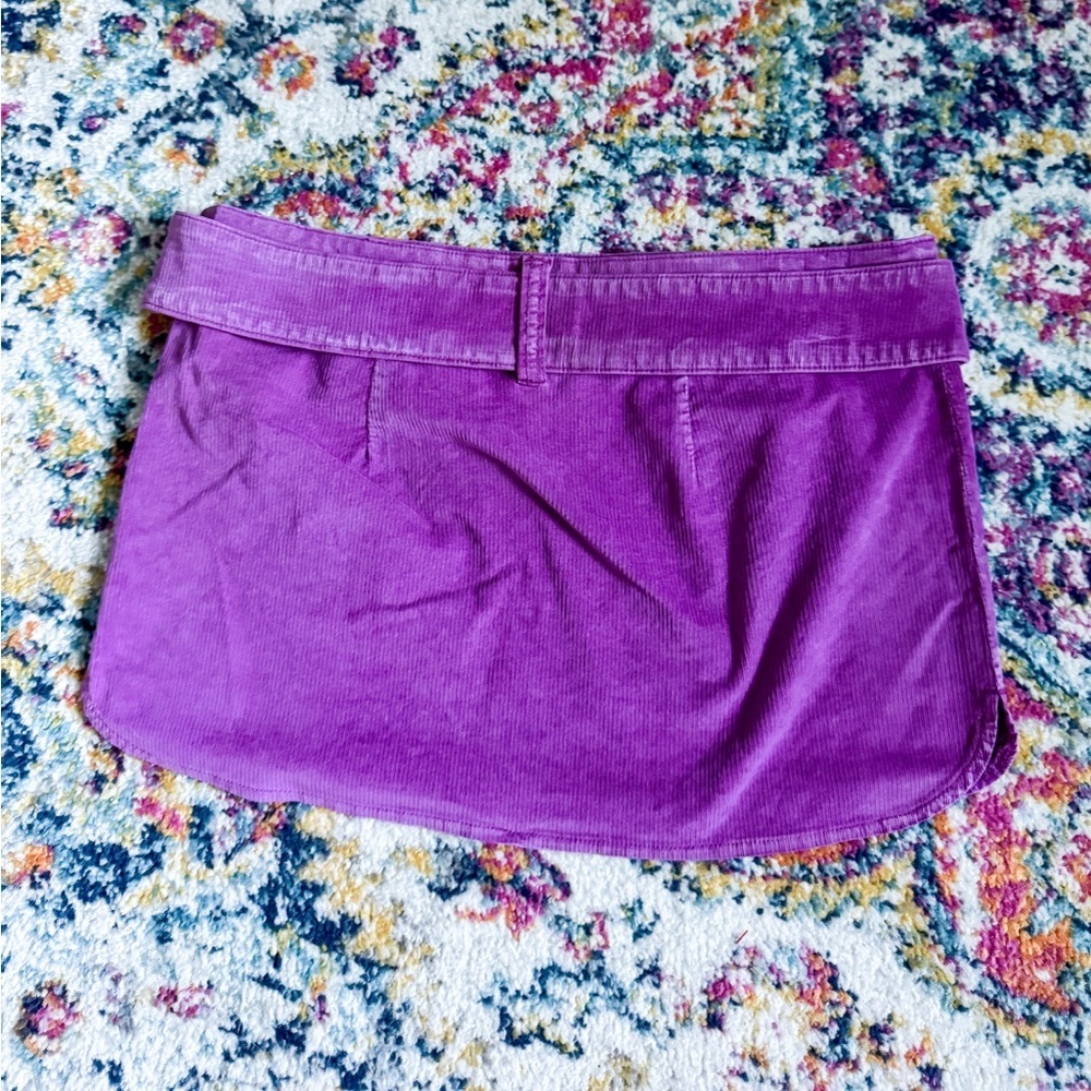 Free People On The Go-go Cord mini Skirt - Picture 5 of 7